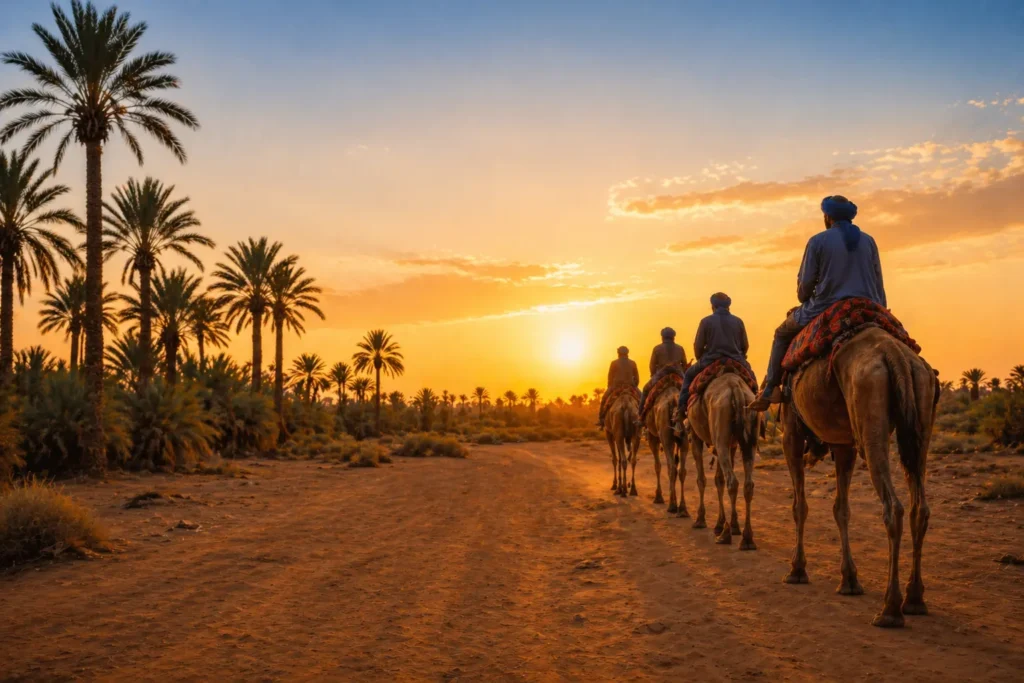 Balade dromadaire Palmeraie Marrakech